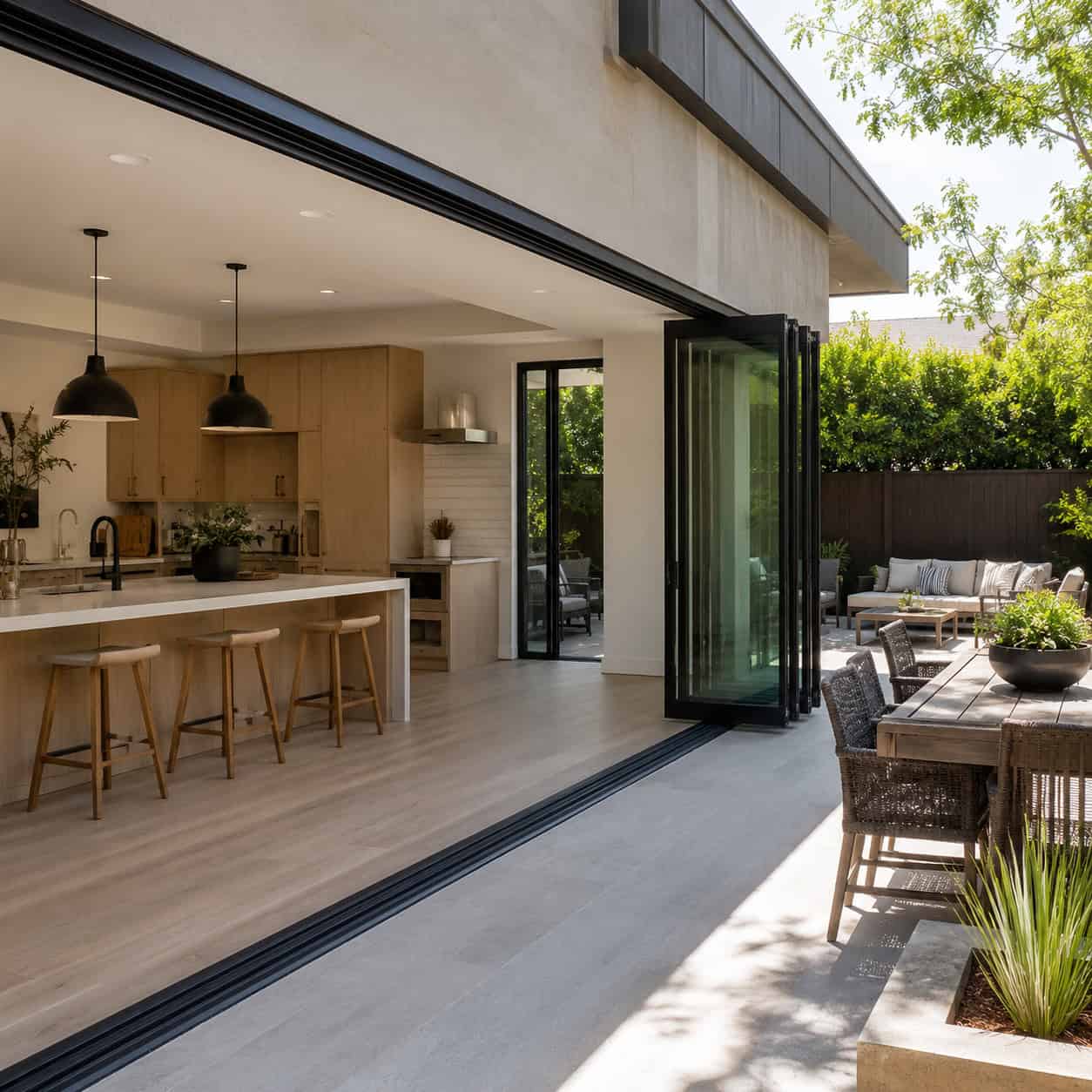 Indoor-Outdoor Doors That Open Wide