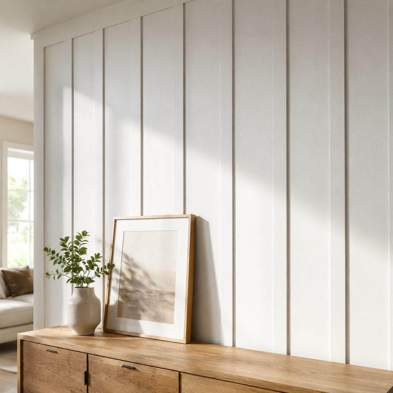 DIY Board-and-Batten Accent Wall