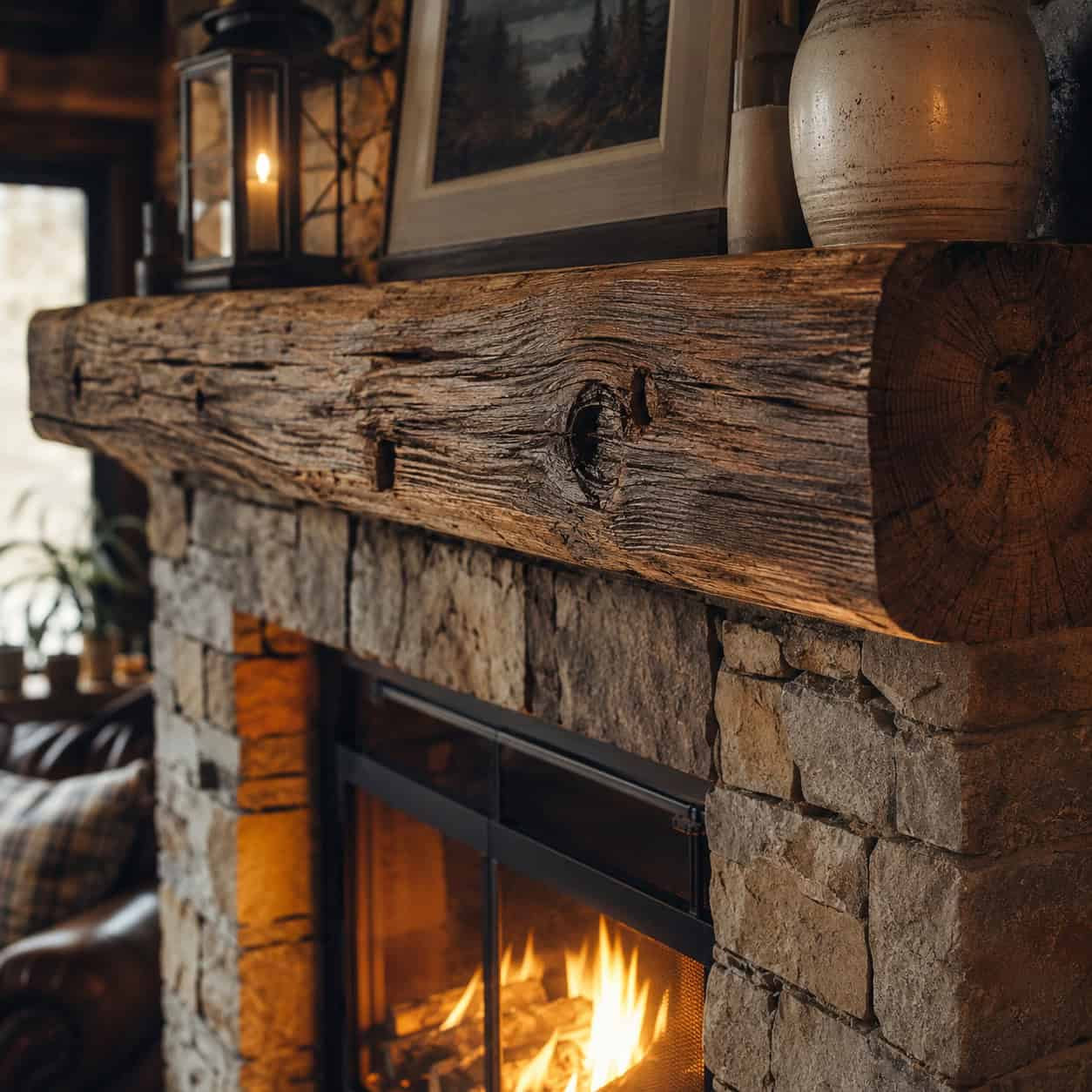 A Custom Mantel and Surround