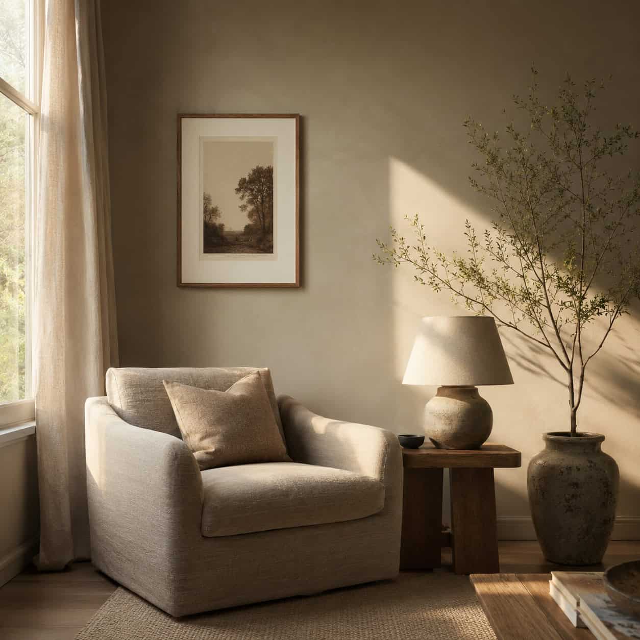 Reach for warm light neutrals, not stark white