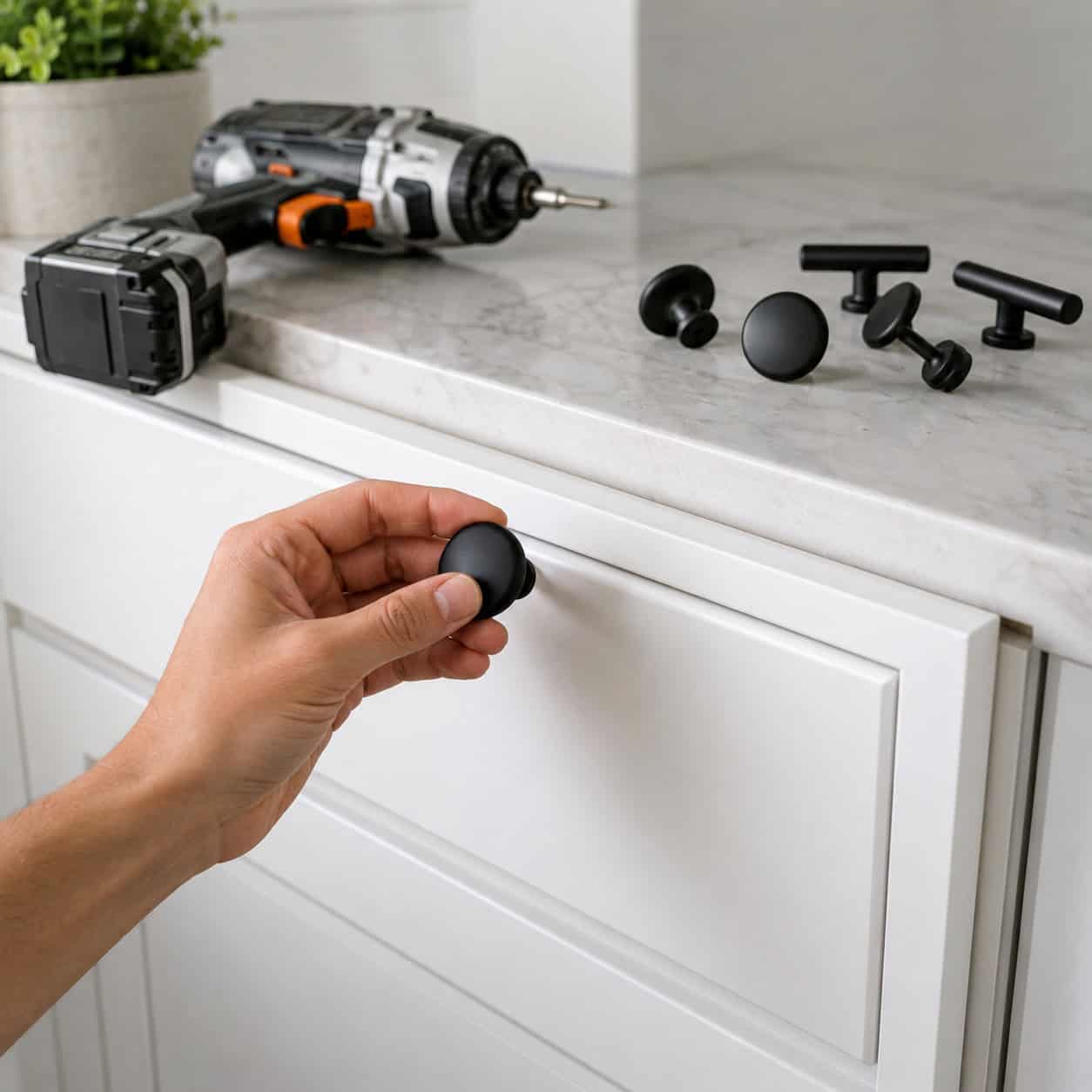 Swap Out Builder-Grade Cabinet Hardware