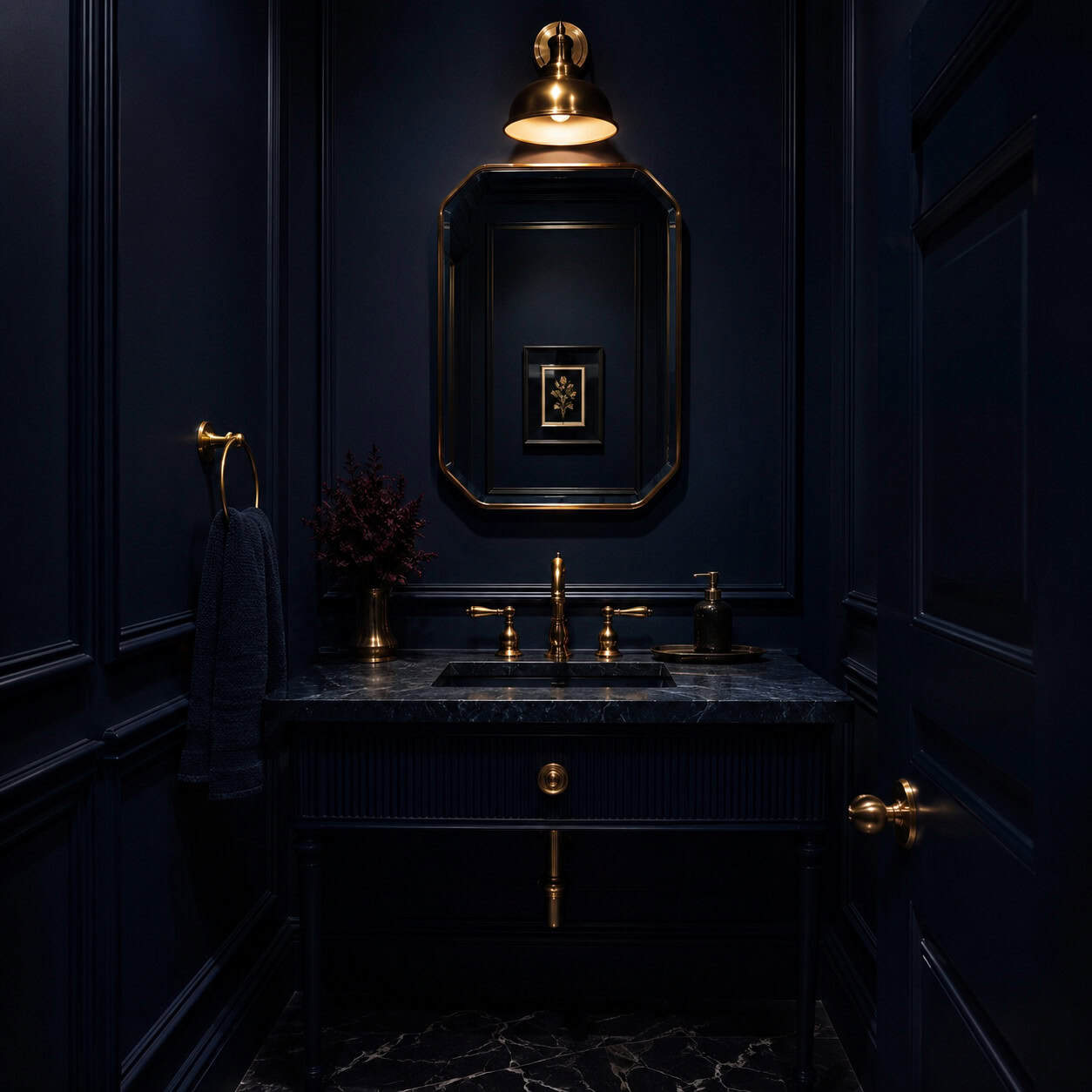 Don't be scared of a dark, enveloping color