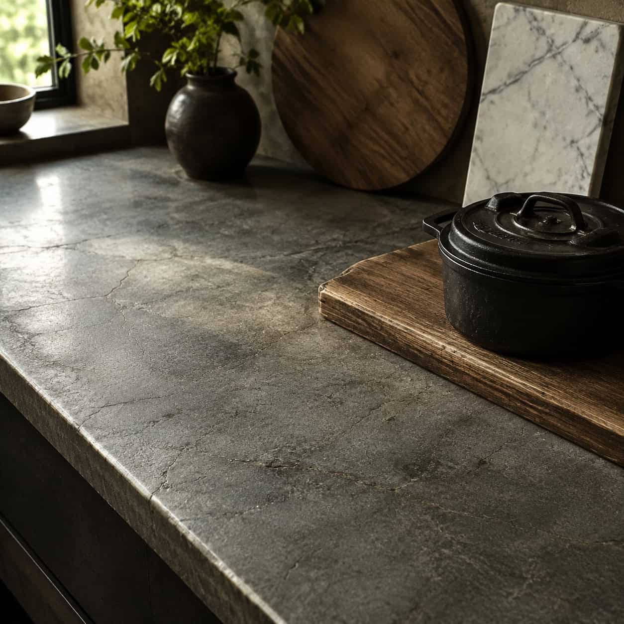 Natural Stone Countertops (Marble & Soapstone)