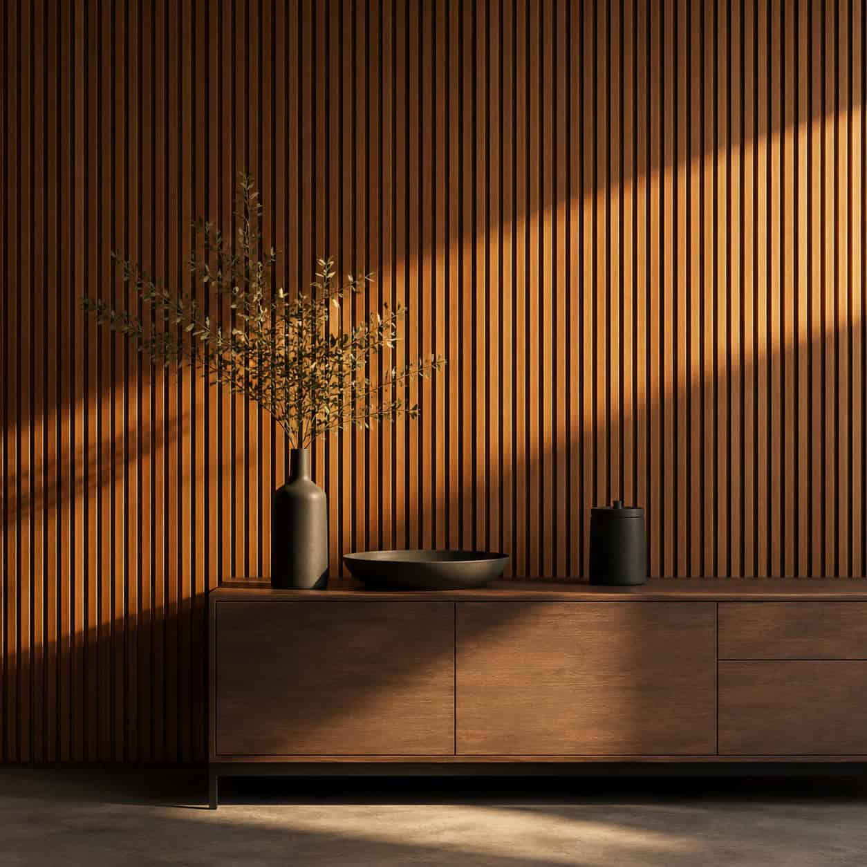 Vertical Wood Slat / Fluted Wall