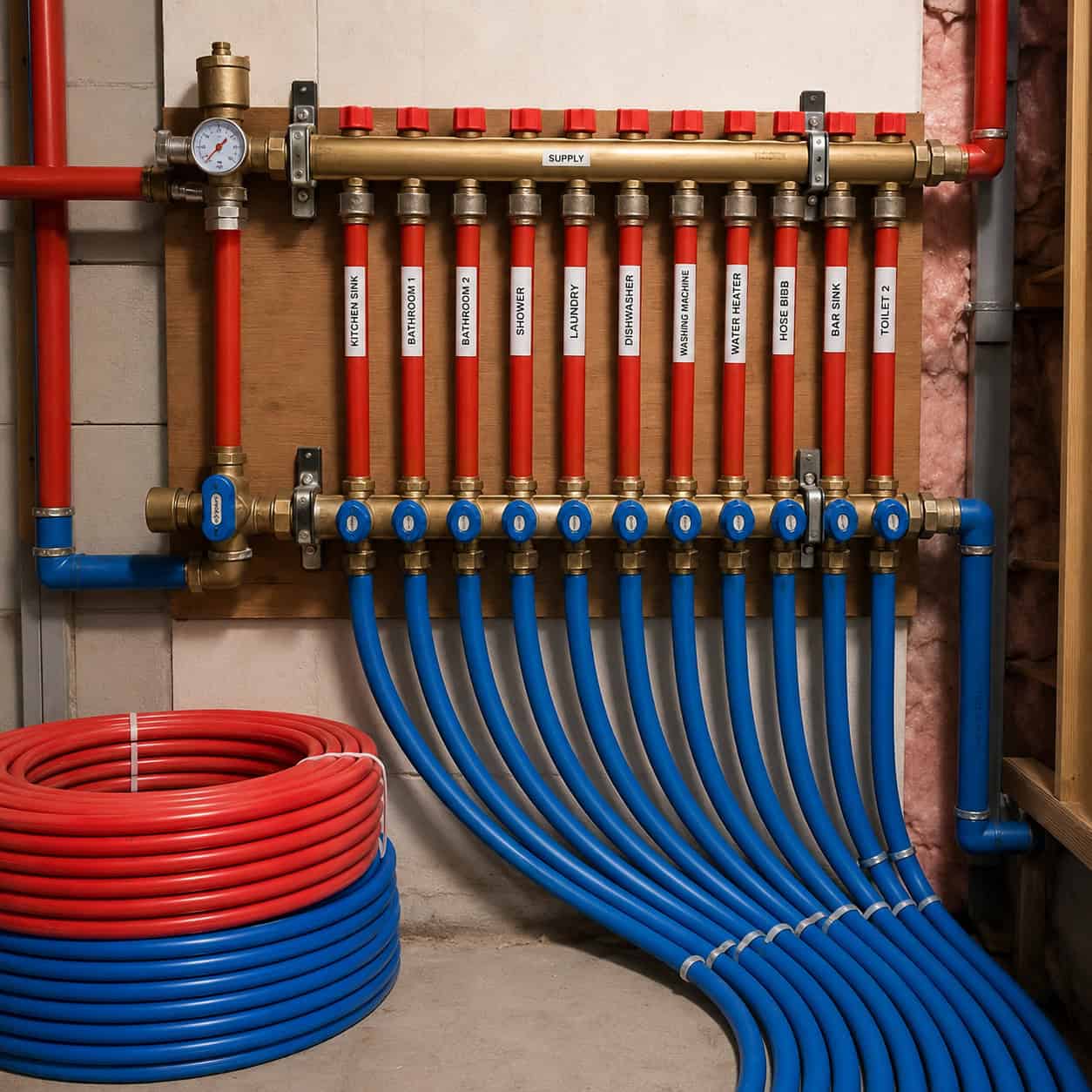 Home-Run PEX-A Manifold Plumbing (or Real Copper)