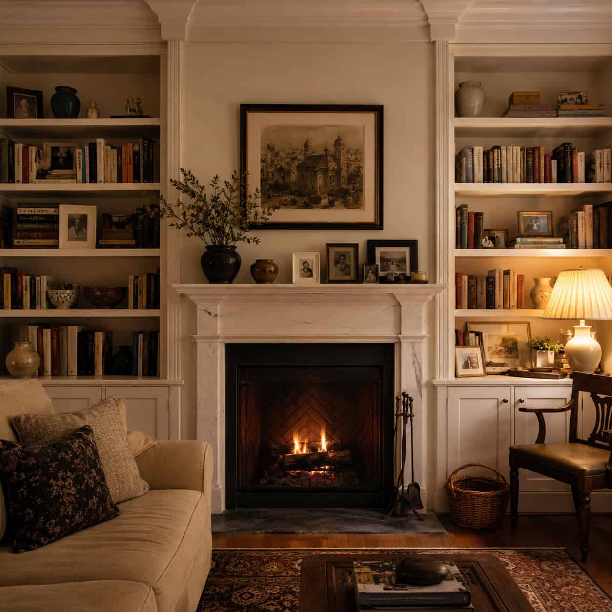 Built-In Bookshelves