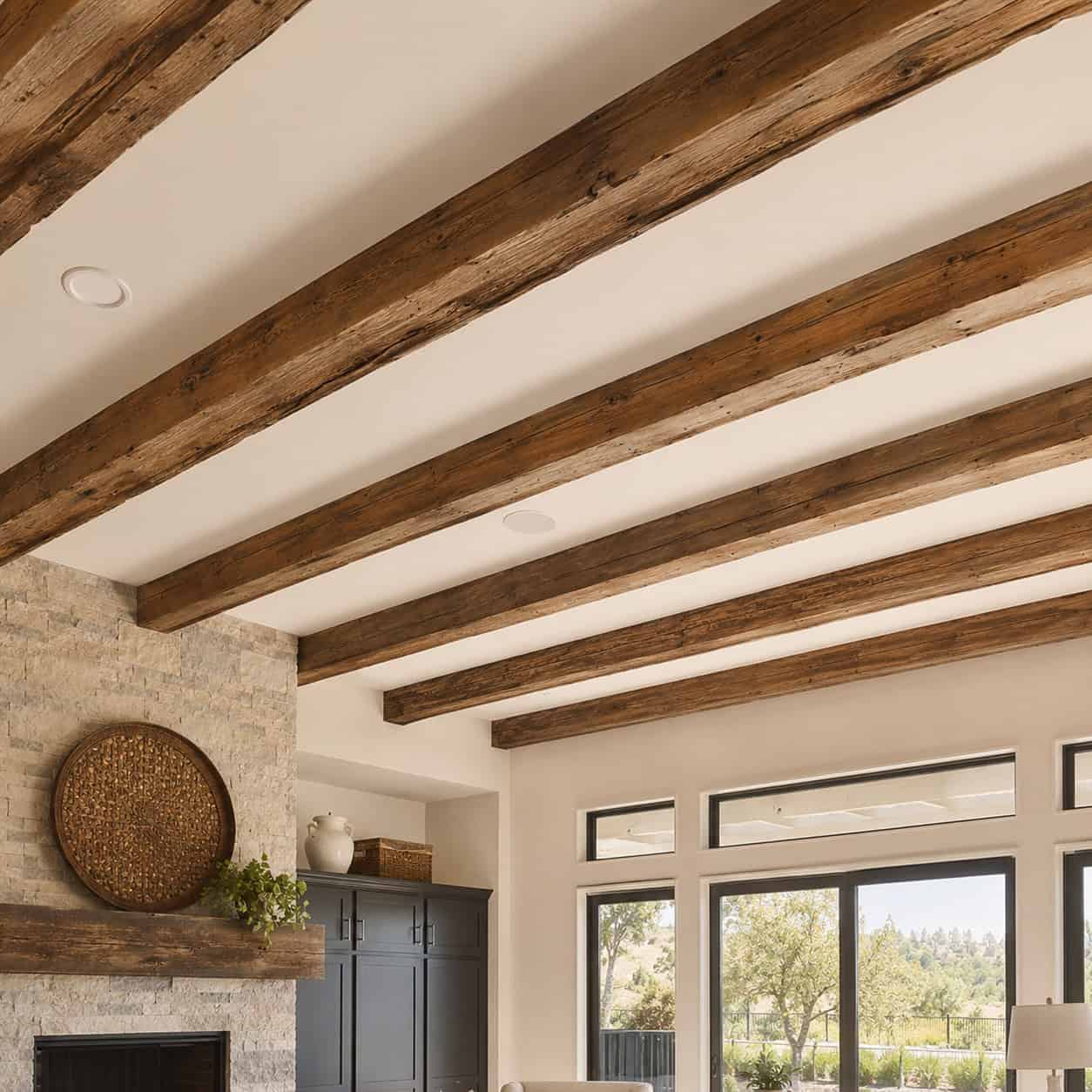 Exposed (or Faux) Wood Beam Ceiling
