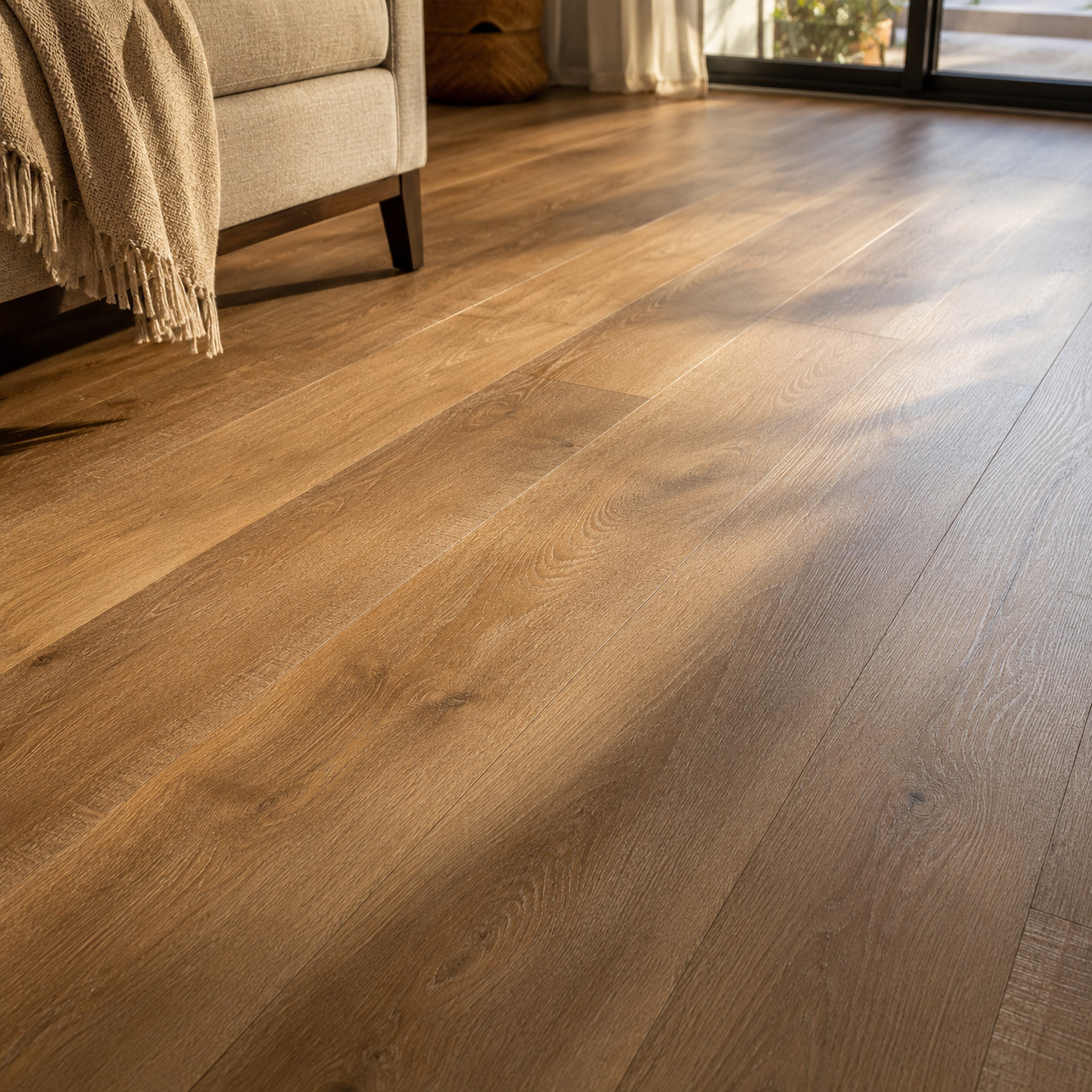 Luxury Vinyl Plank That Passes for Hardwood