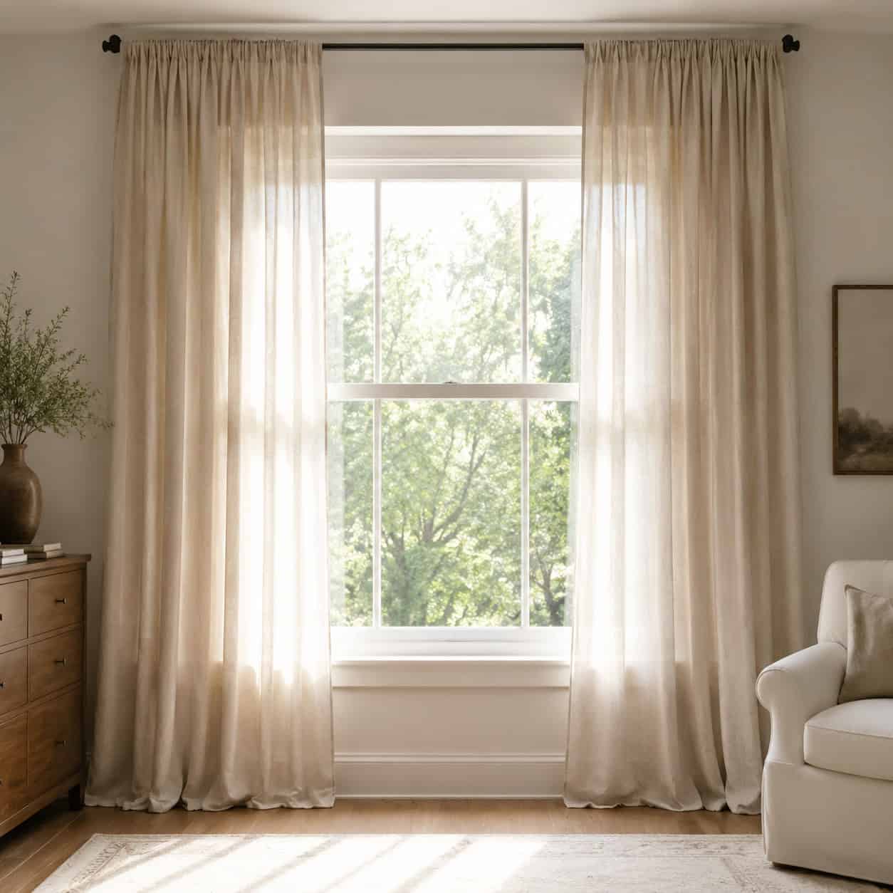 Hang Curtains High and Wide