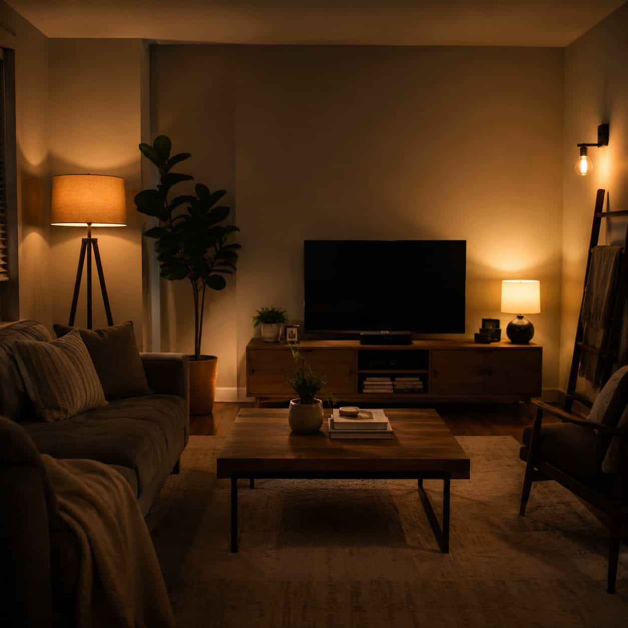 Layer your lighting and kill the single ceiling fixture