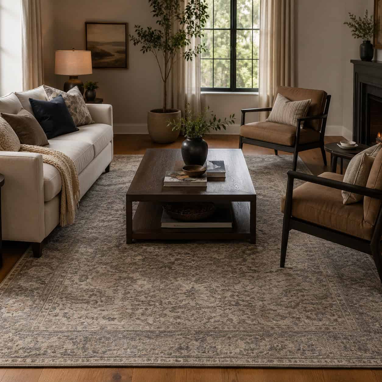 Right-Size the Area Rug