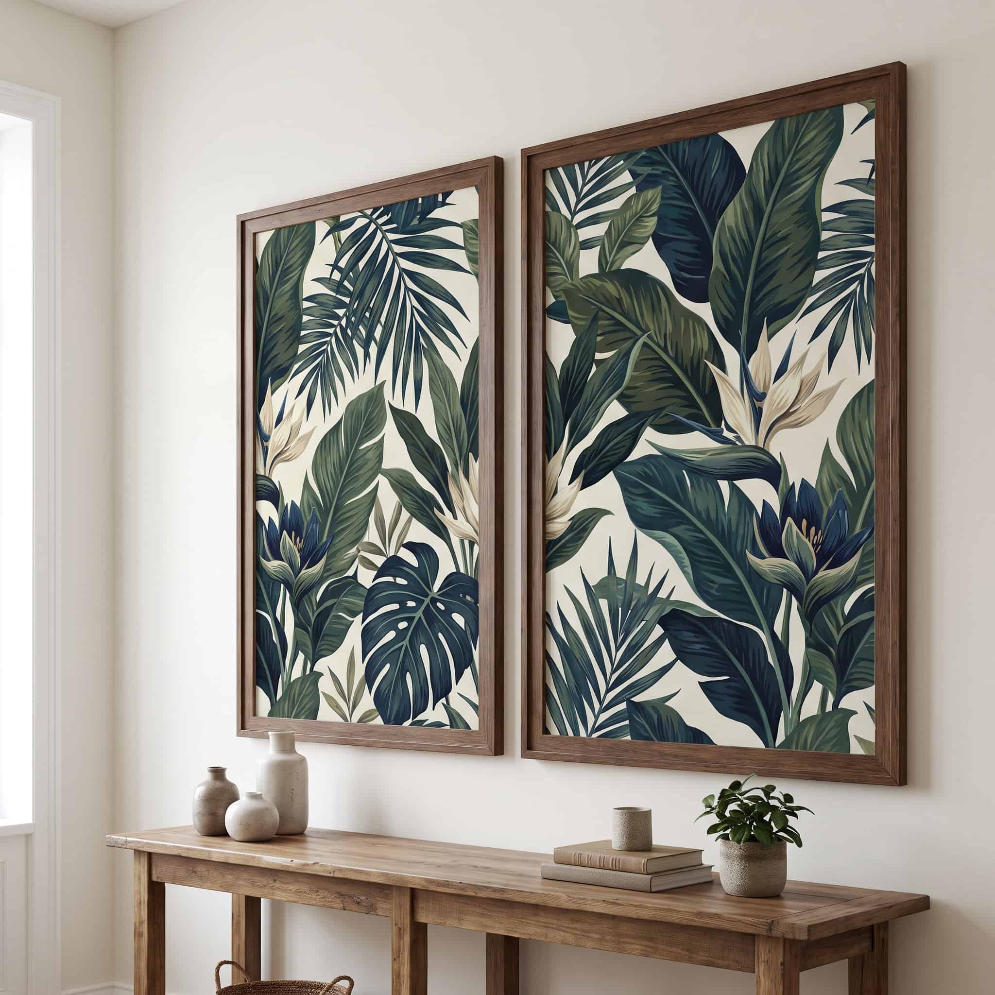 Framed Wallpaper Panels as Art