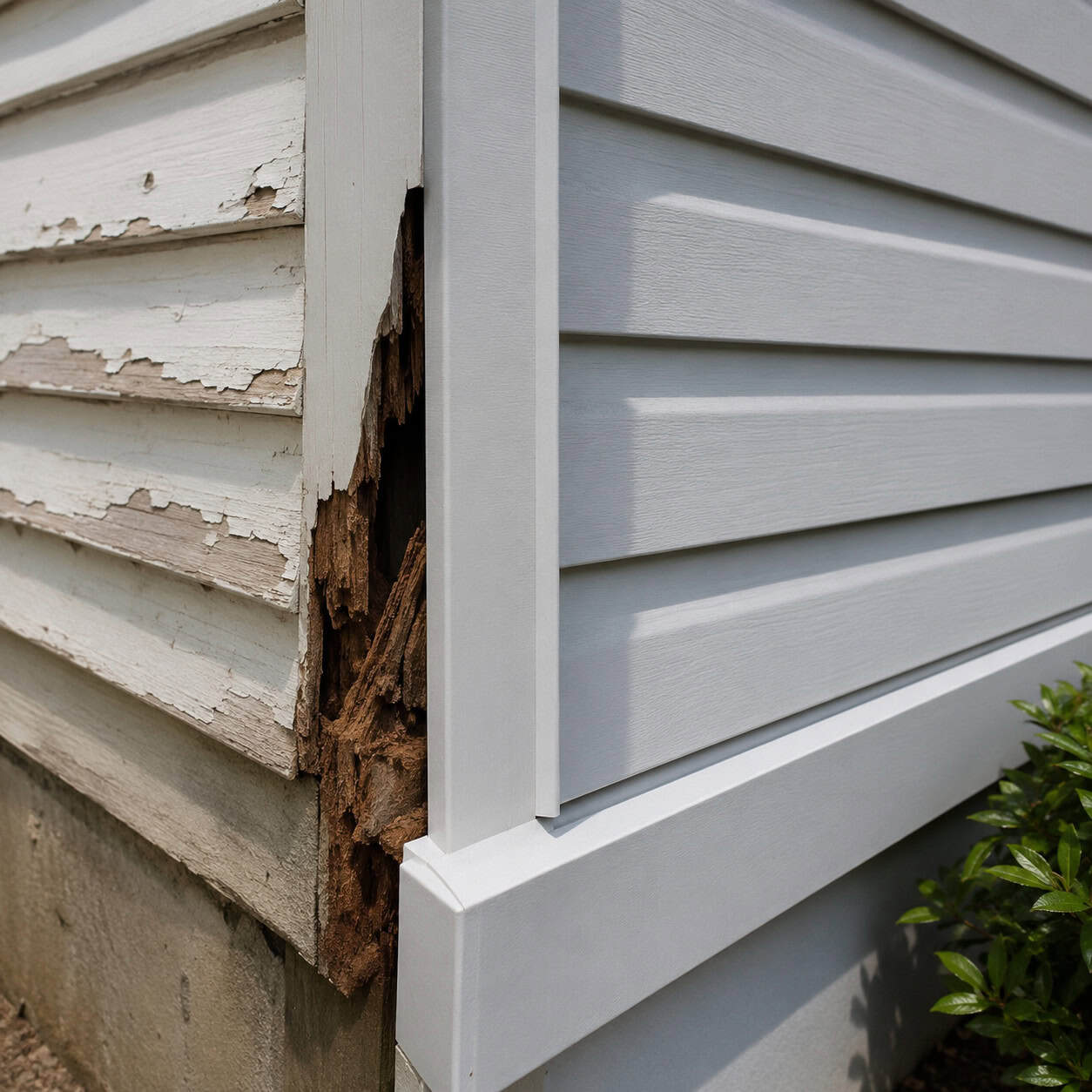 Fresh Exterior Paint and New Siding