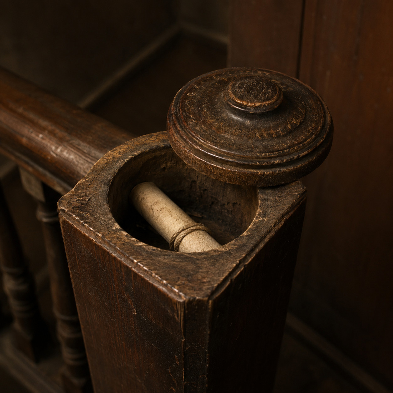 The Hollow Newel Post