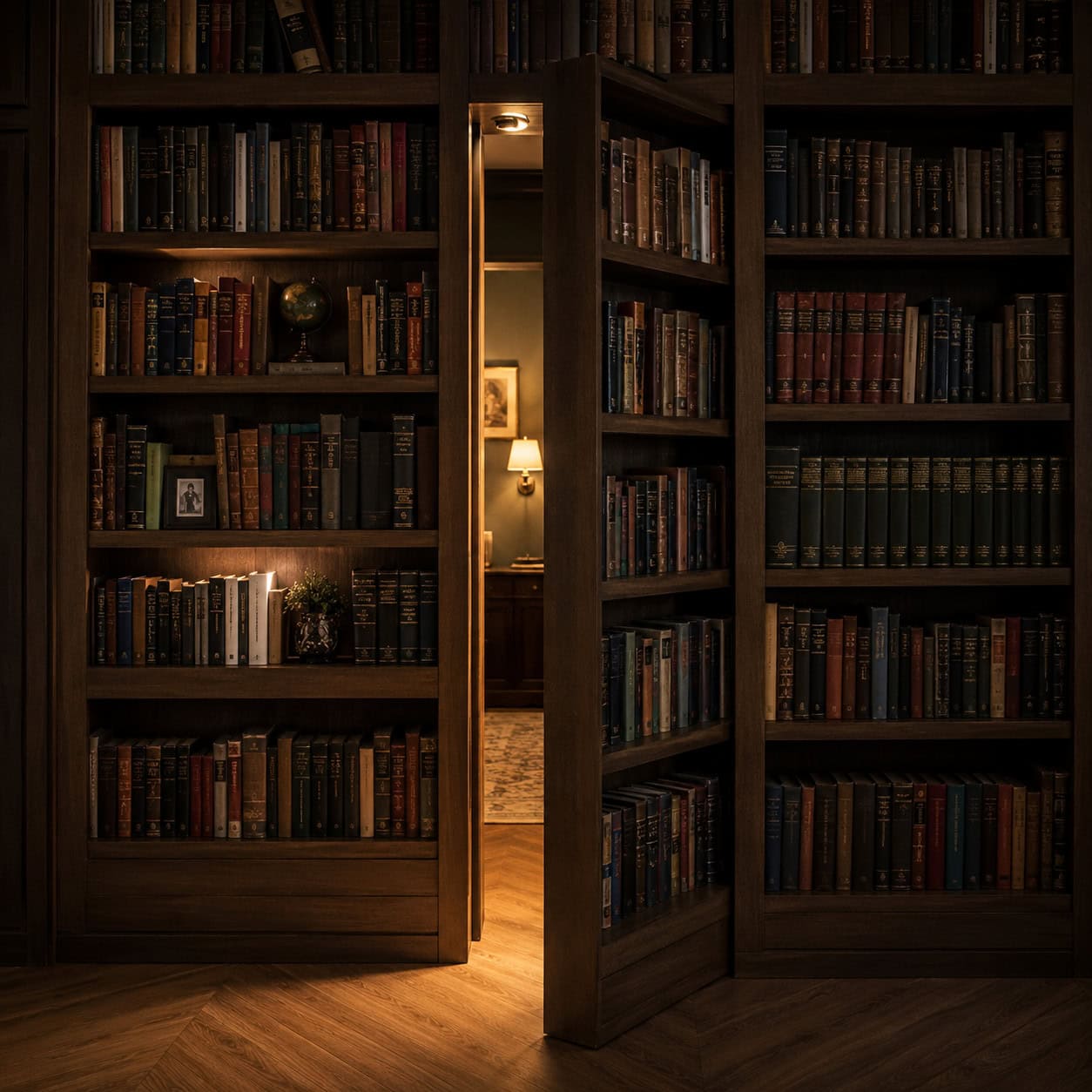 A Hidden Bookcase Door