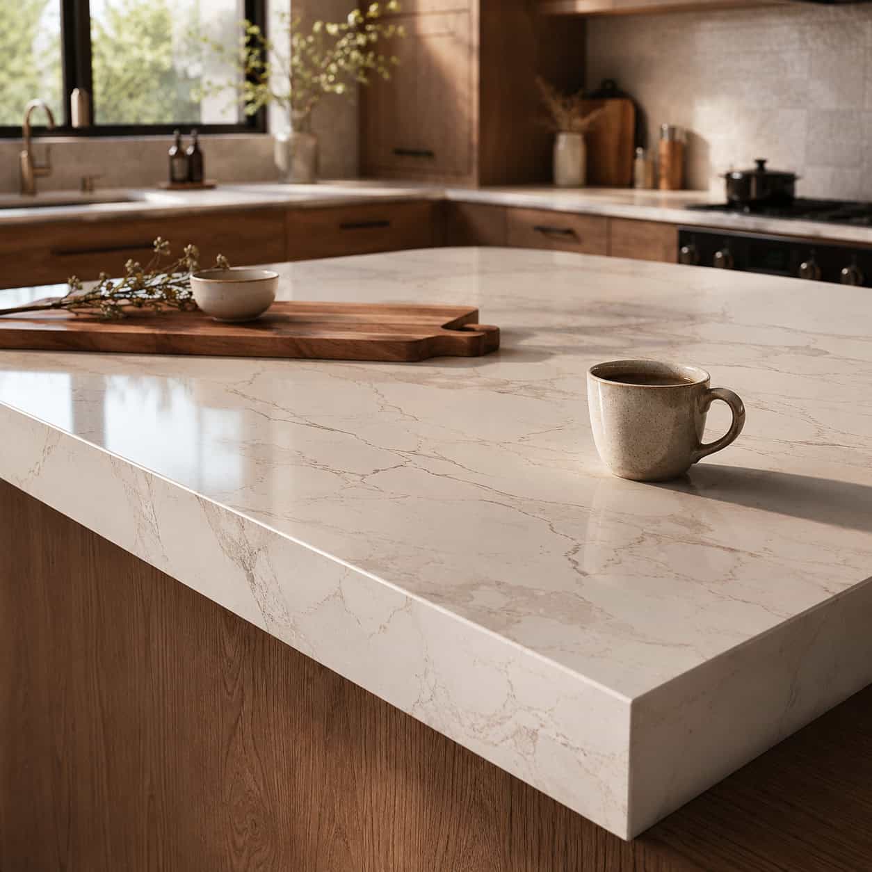 Natural Stone or Quartz Countertops