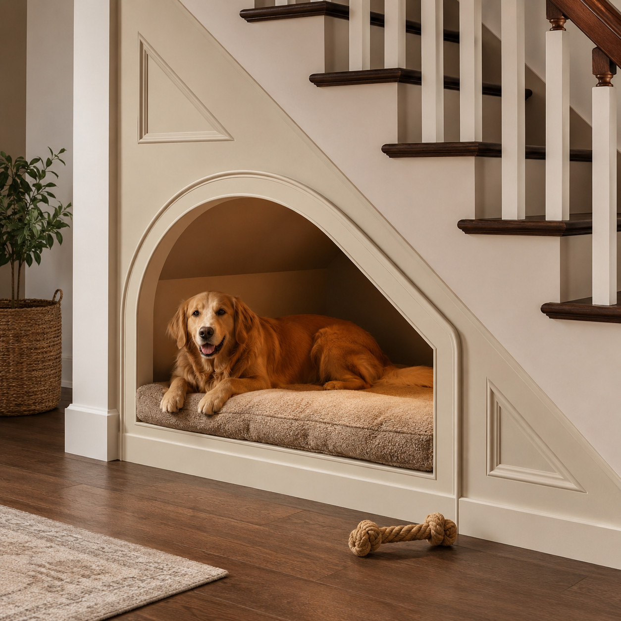 The Under-Stair Dog Bed / Pet Nook