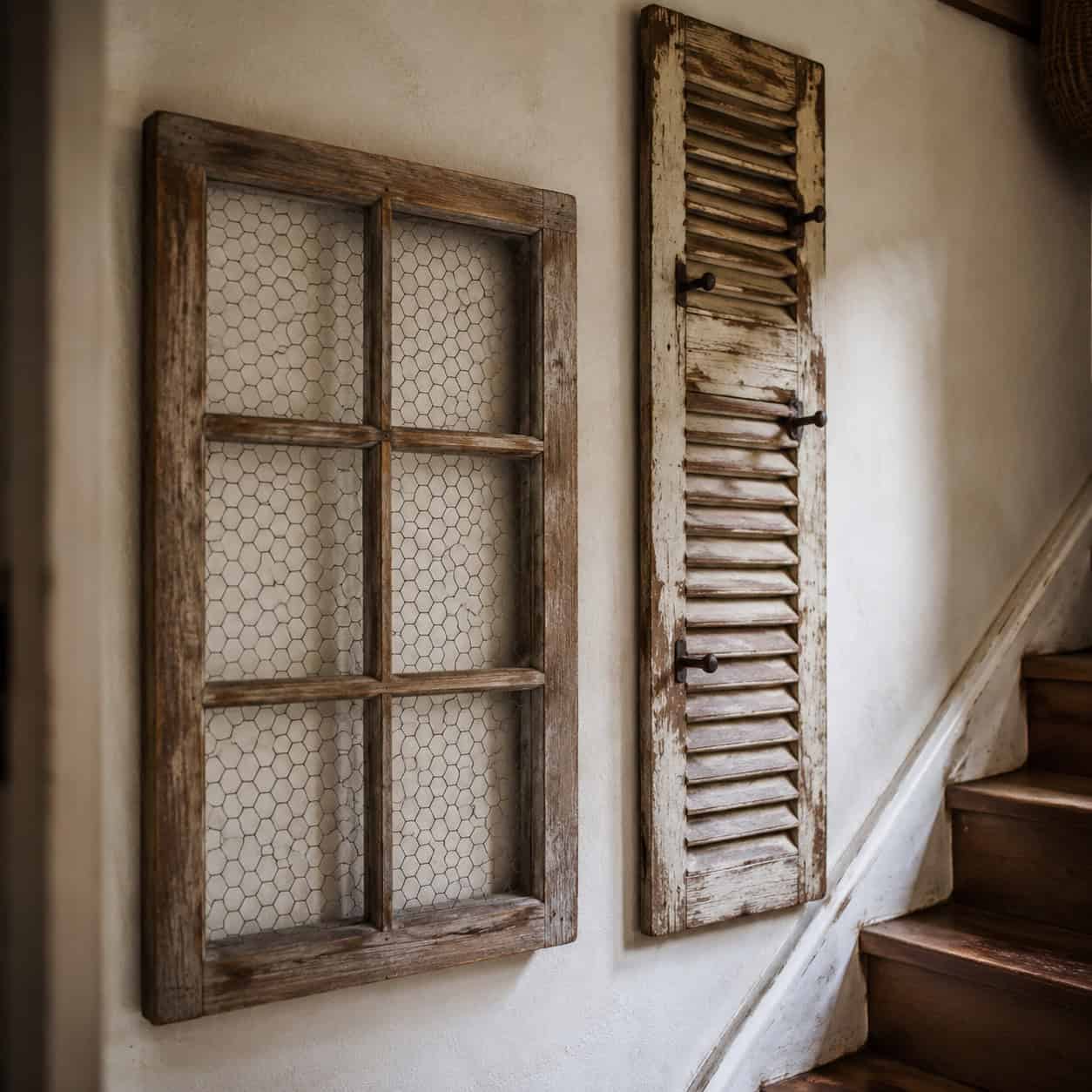 Old Windows & Shutters as Wall Art