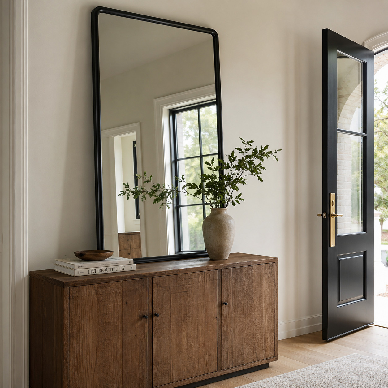 One Oversized Statement Mirror