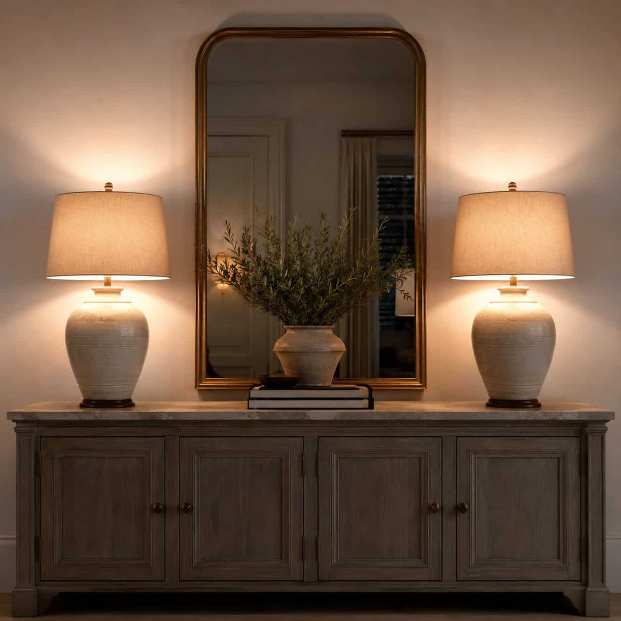 Create symmetry with paired lamps