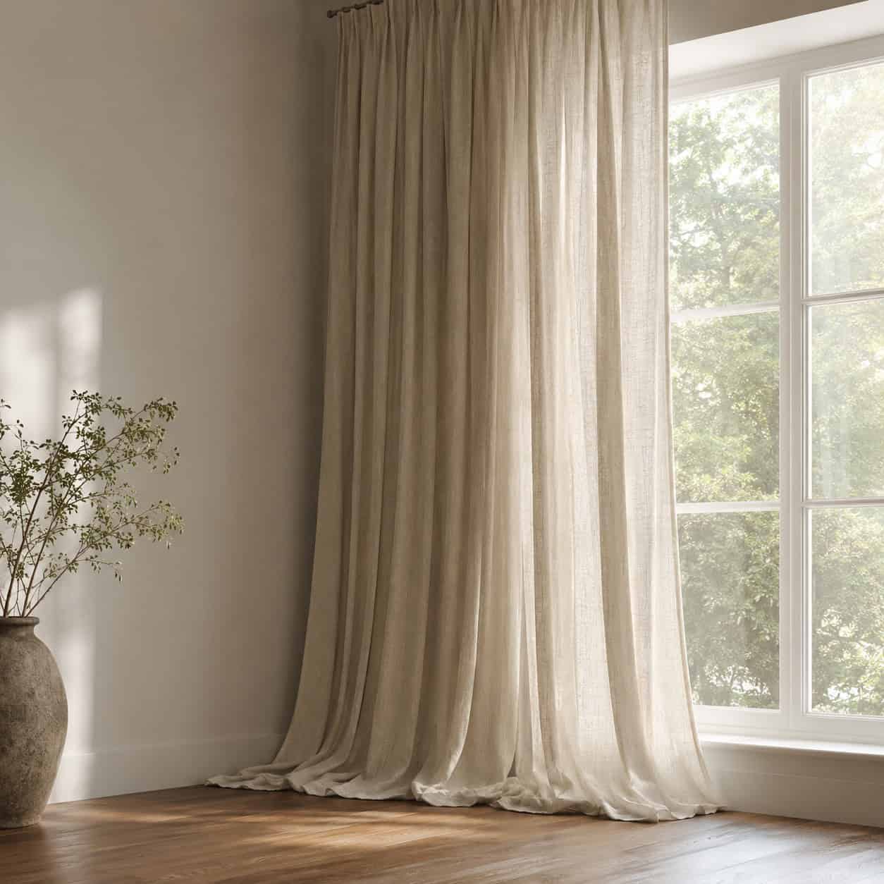 Made-to-Measure Floor-Length Drapery