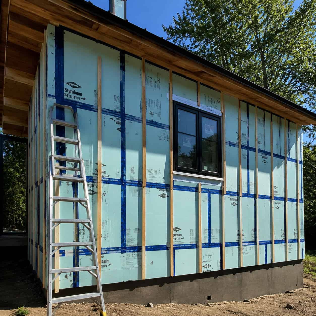 Continuous Exterior Rigid Foam Insulation