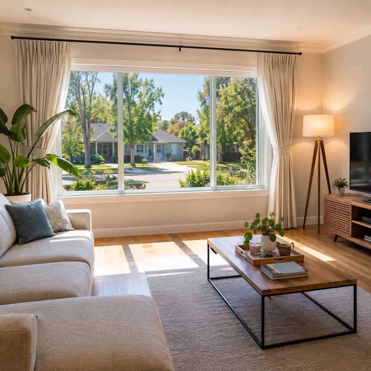 Natural Light and Open Blinds