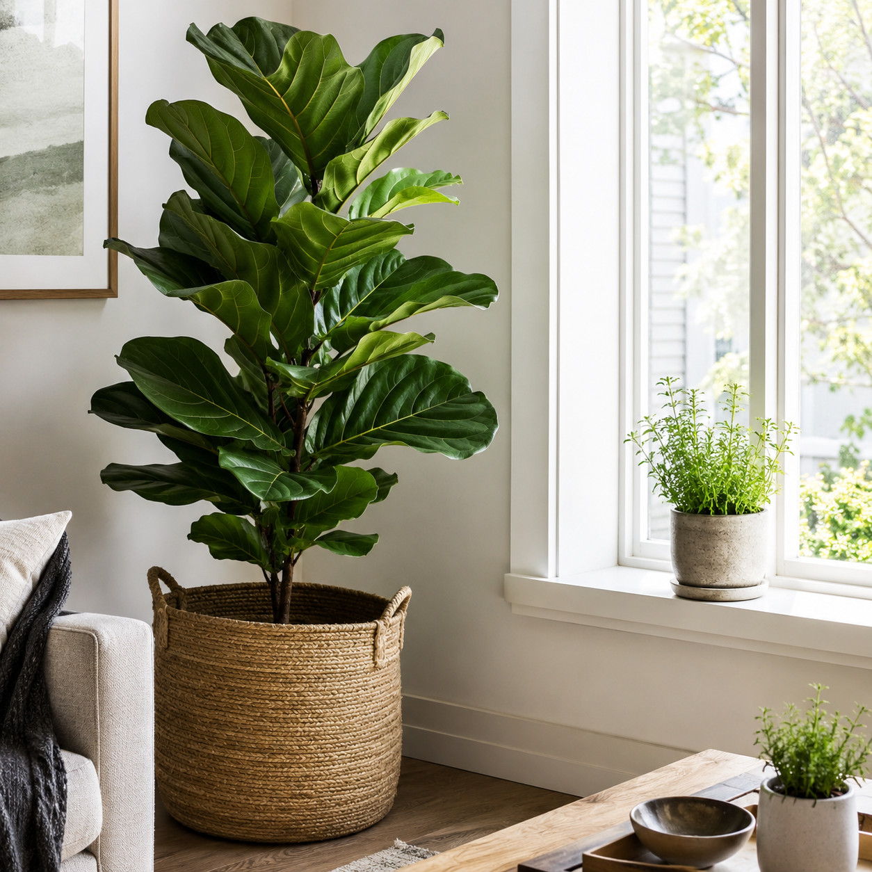 Potted Greenery and Real Plants