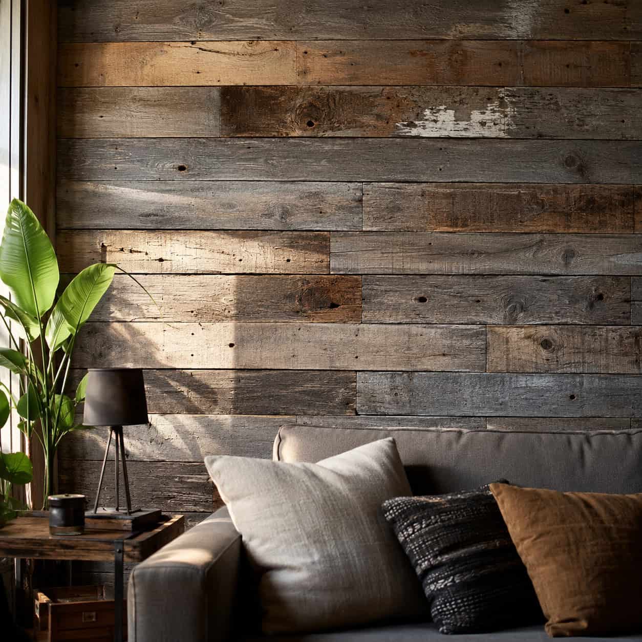 A Reclaimed-Wood Accent or Barn-Beam Detail