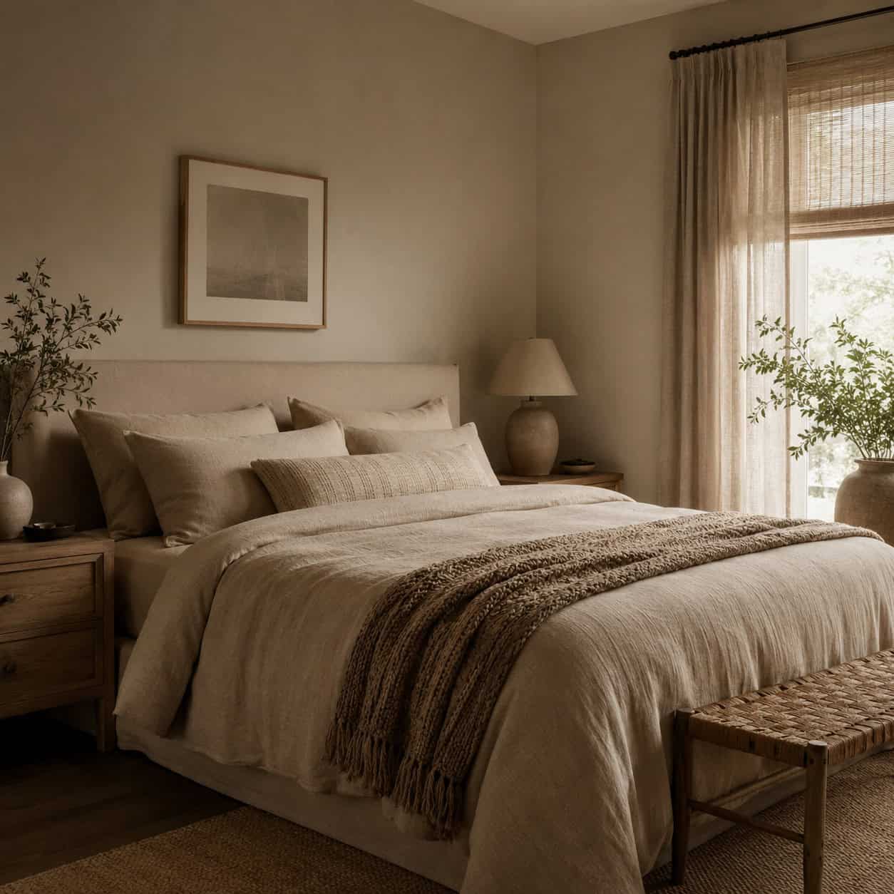 Work a tonal, monochromatic layered scheme