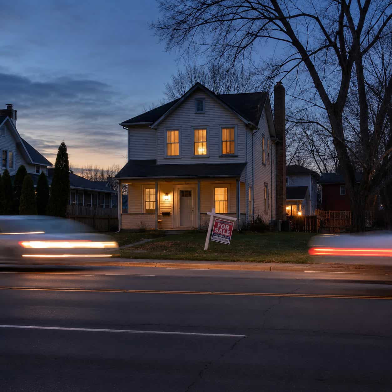 Four-Lane Arterial Roads and Busy Through-Streets