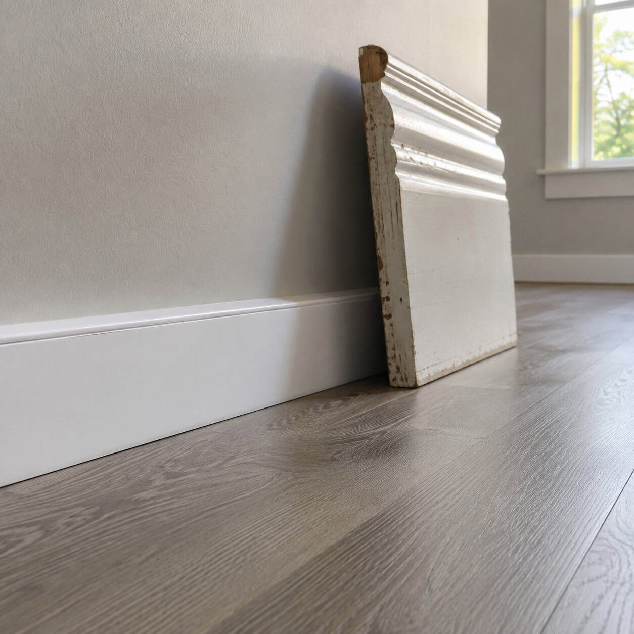Three-and-a-Quarter-Inch Clamshell Baseboard