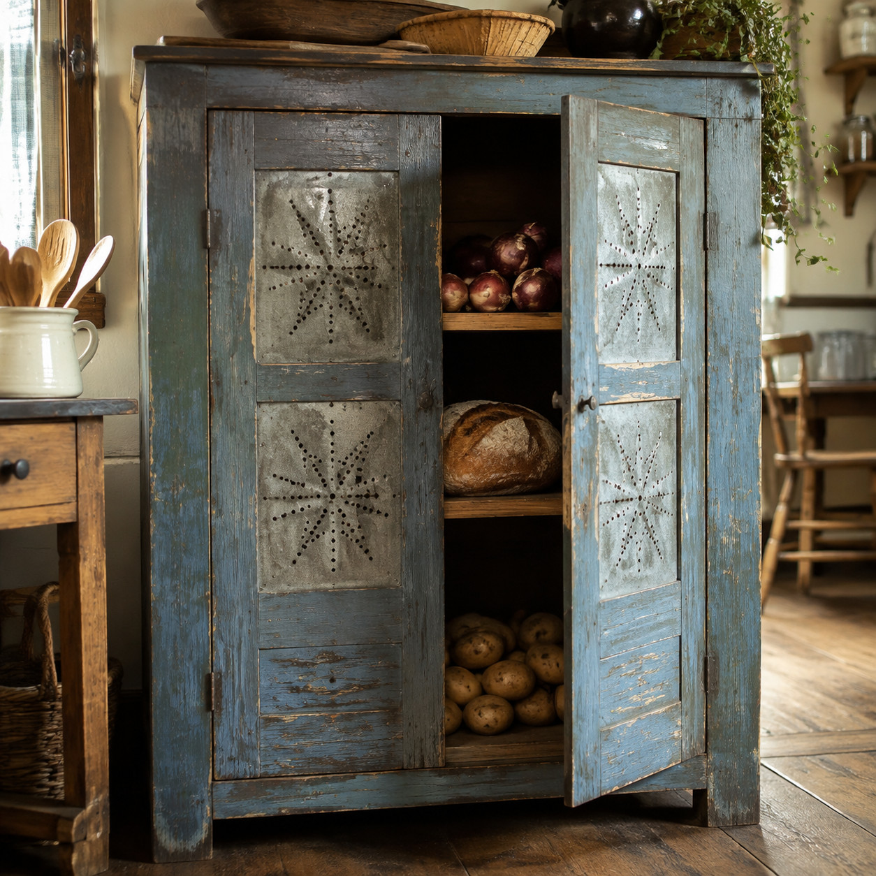 The Punched-Tin Pie Safe