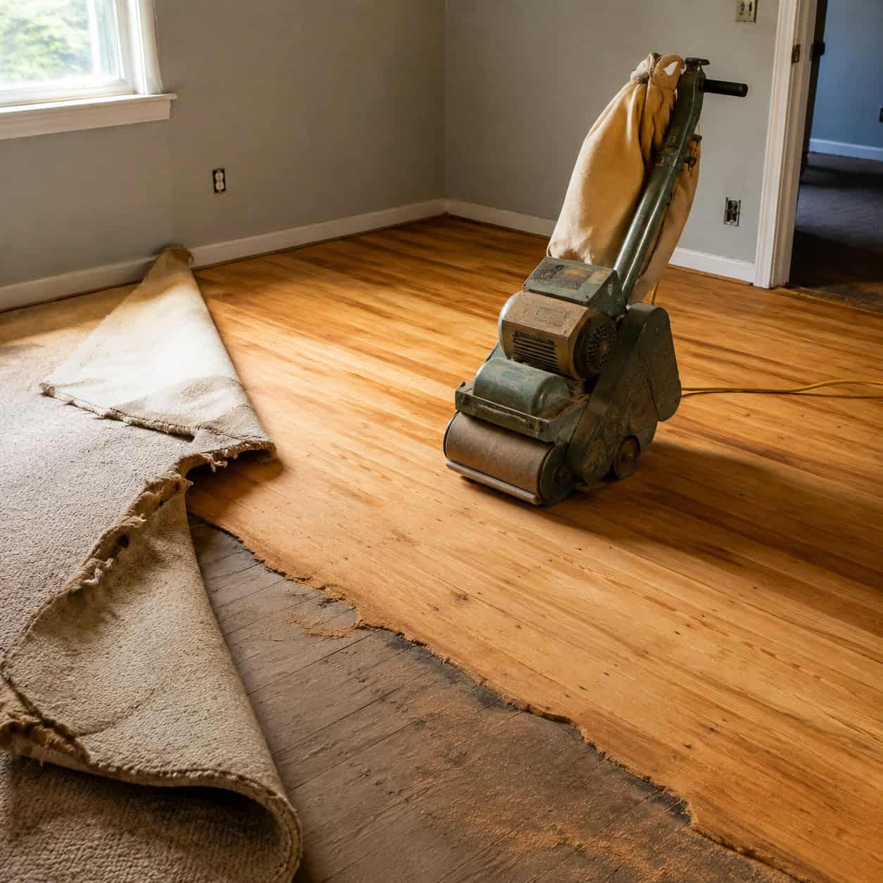 Refinishing the Hardwood Under Your Carpet