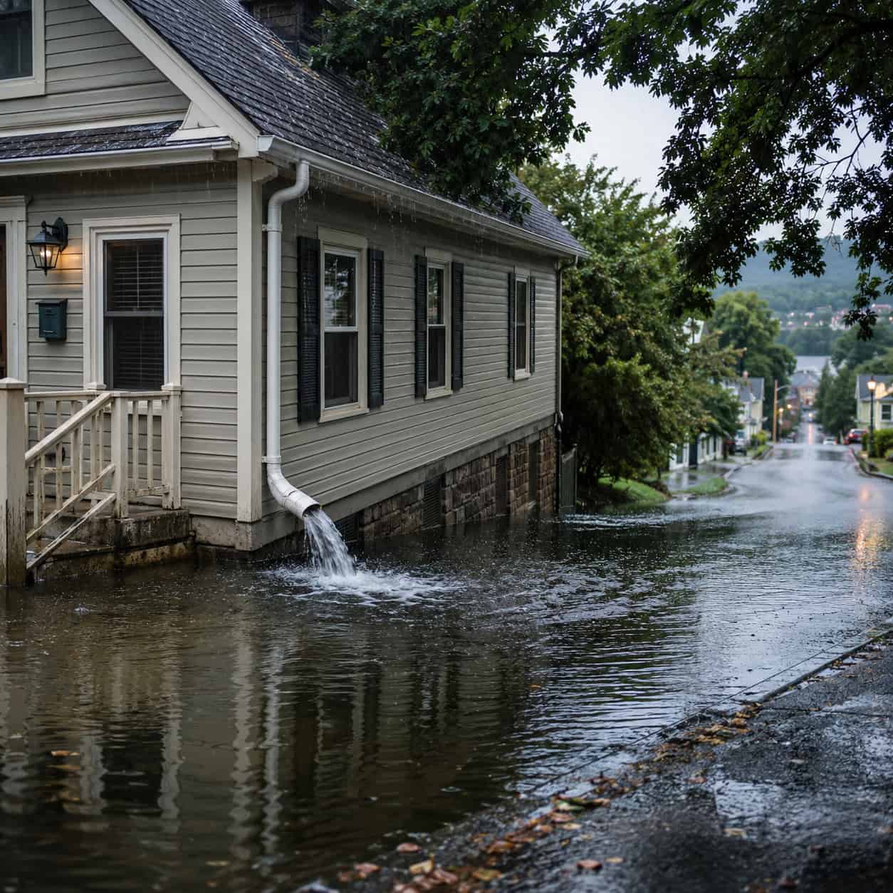 Streets at the Bottom of a Hill or in a Floodway