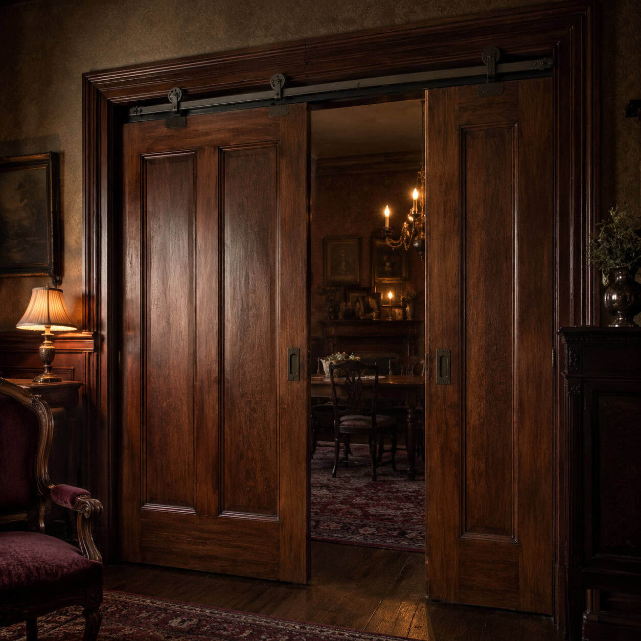 Pocket Doors on Sheave Rollers