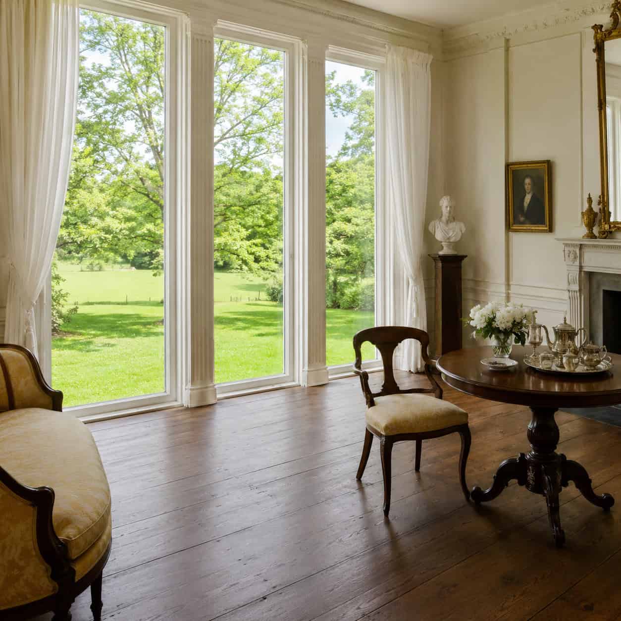 Windows Carried Nearly to the Floor