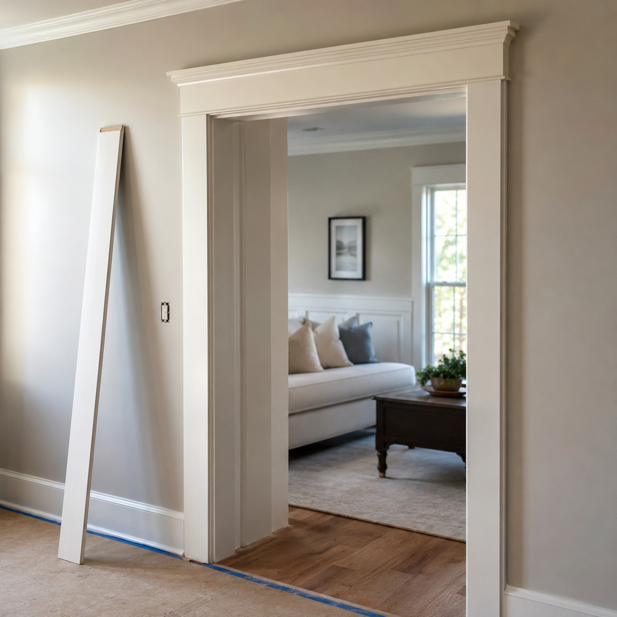 Widen the door and window casing