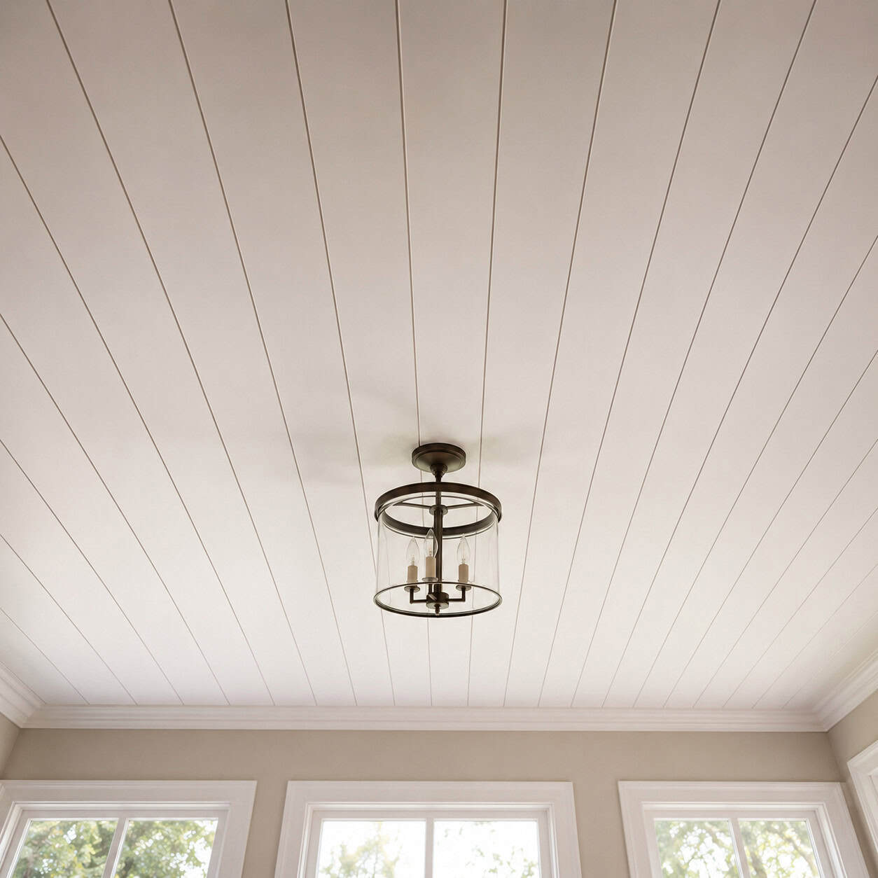 A Plank or Shiplap Ceiling