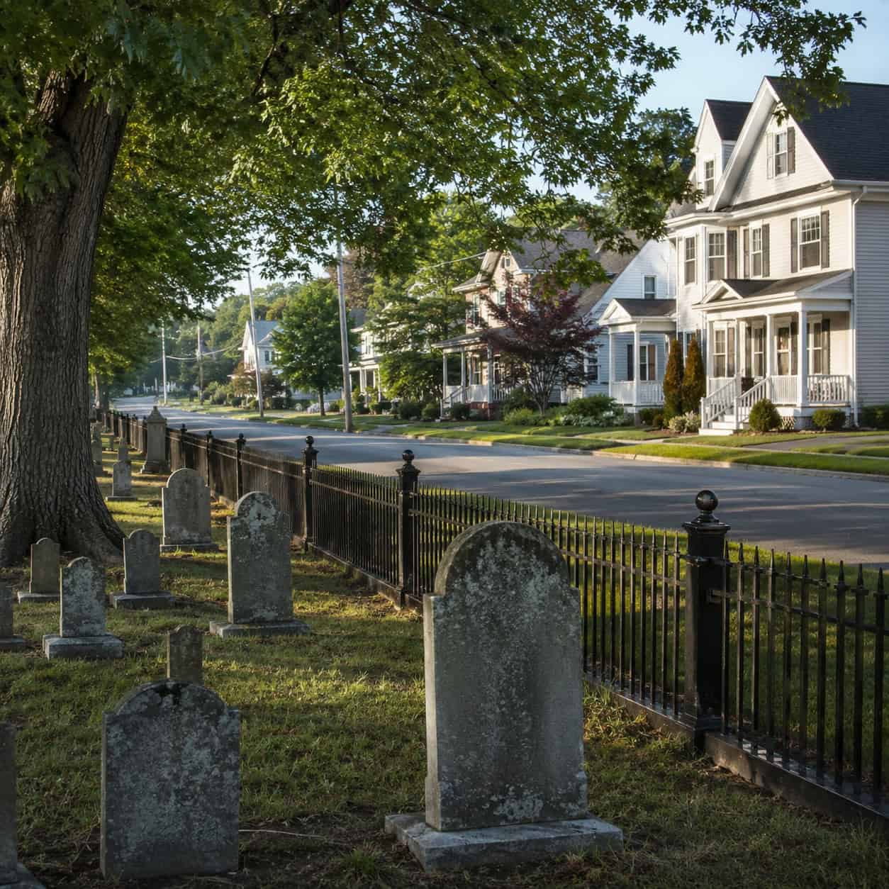 Streets Ringing a Cemetery