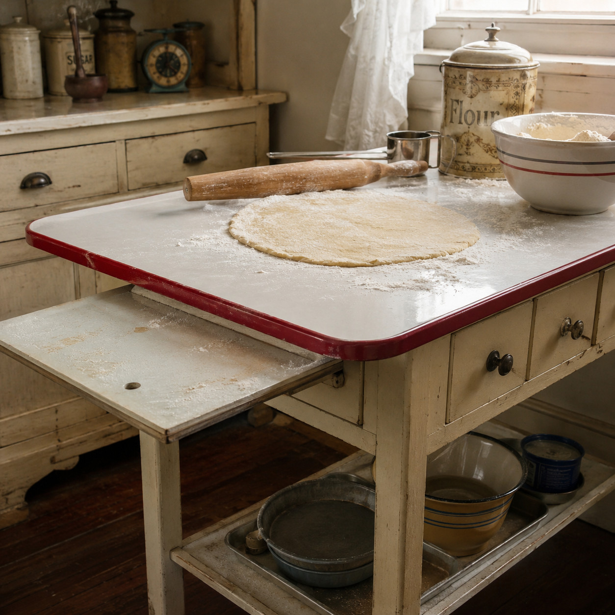 The Enamel-Top Kitchen Work Table