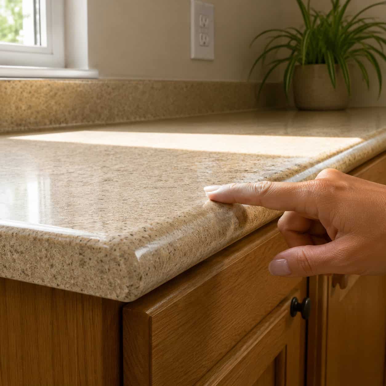 Post-Formed Laminate Counters and Cultured Marble Vanity Tops