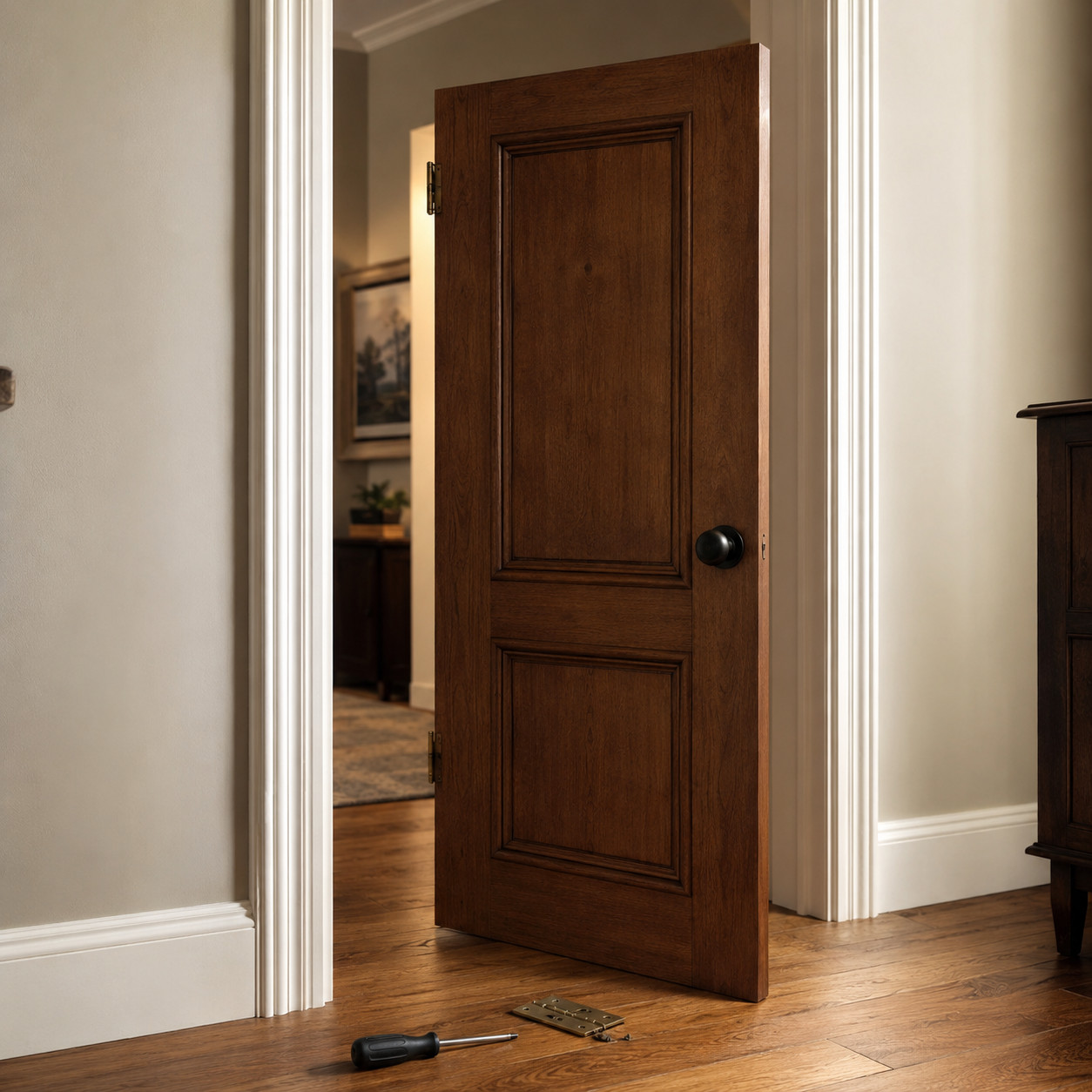 Upgrade hollow-core doors to solid-core