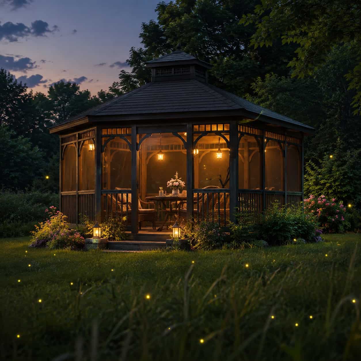 A Screened Gazebo or Screen House