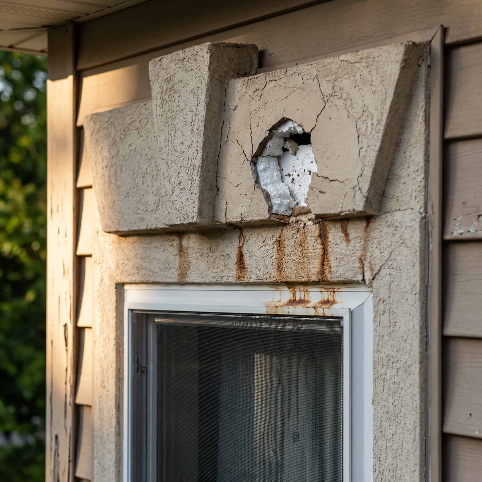 Foam-and-Stucco Exterior Trim