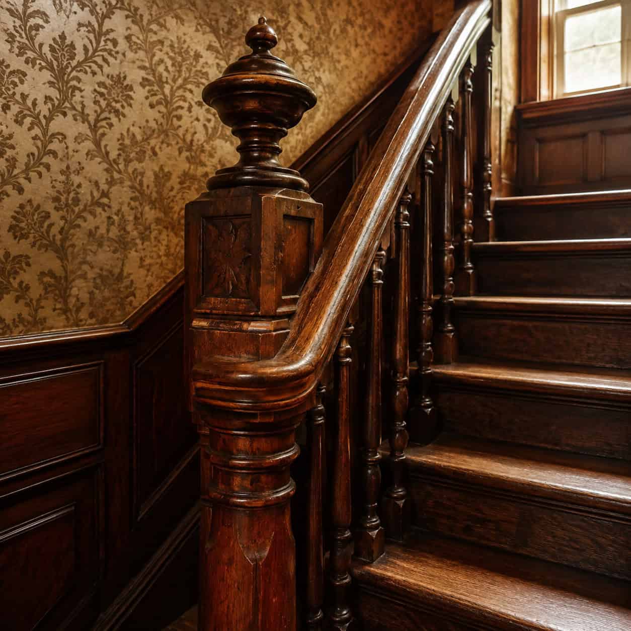 The Turned Newel Post and Balusters