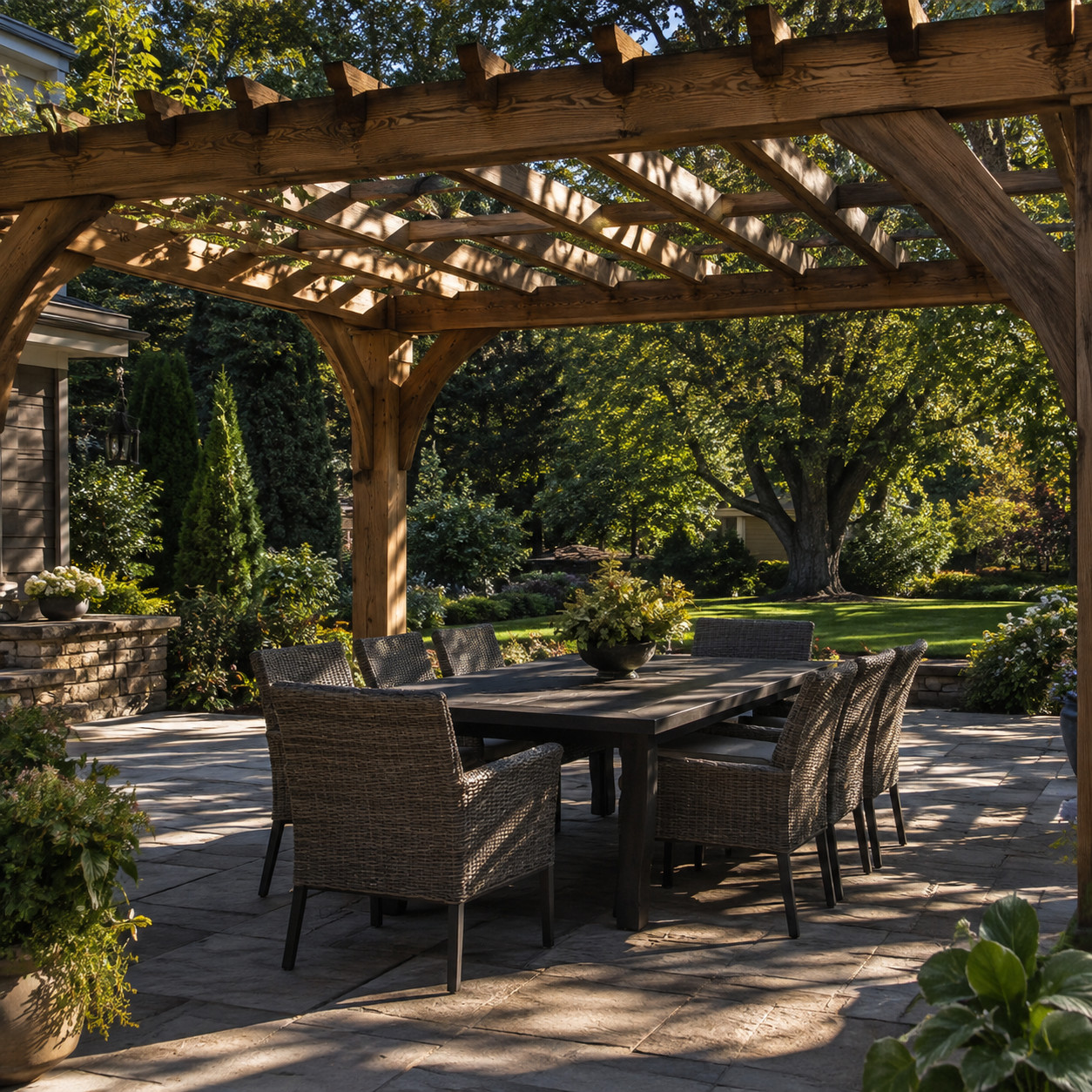 A Backyard Pergola