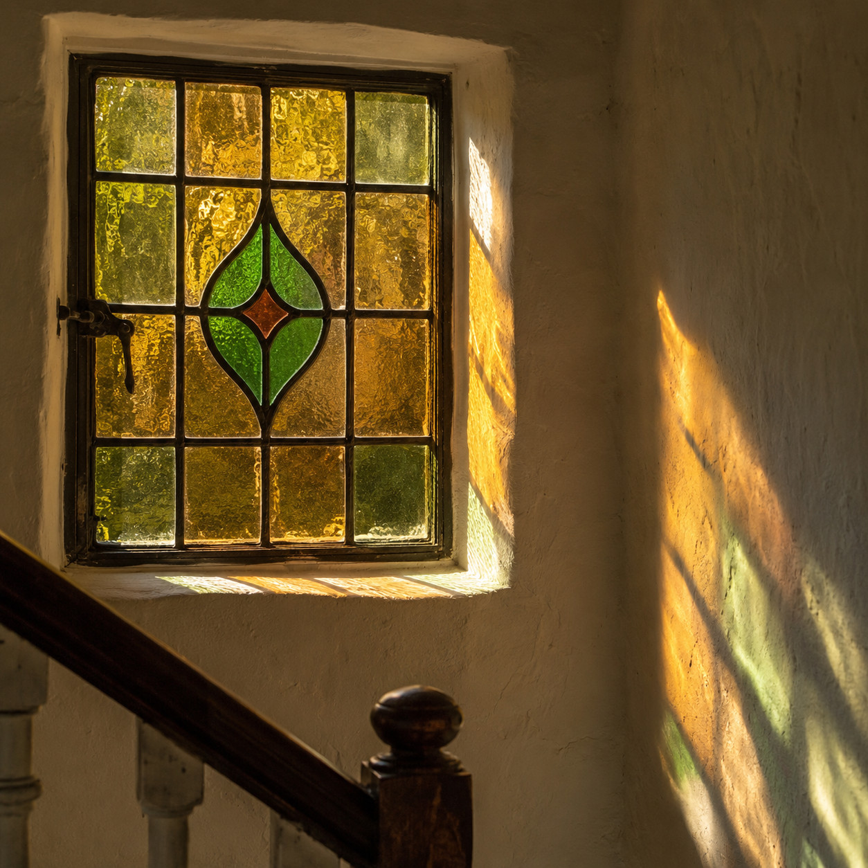 A Stained or Leaded Glass Accent Window