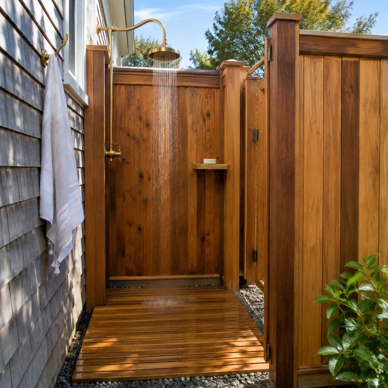 An Outdoor Shower