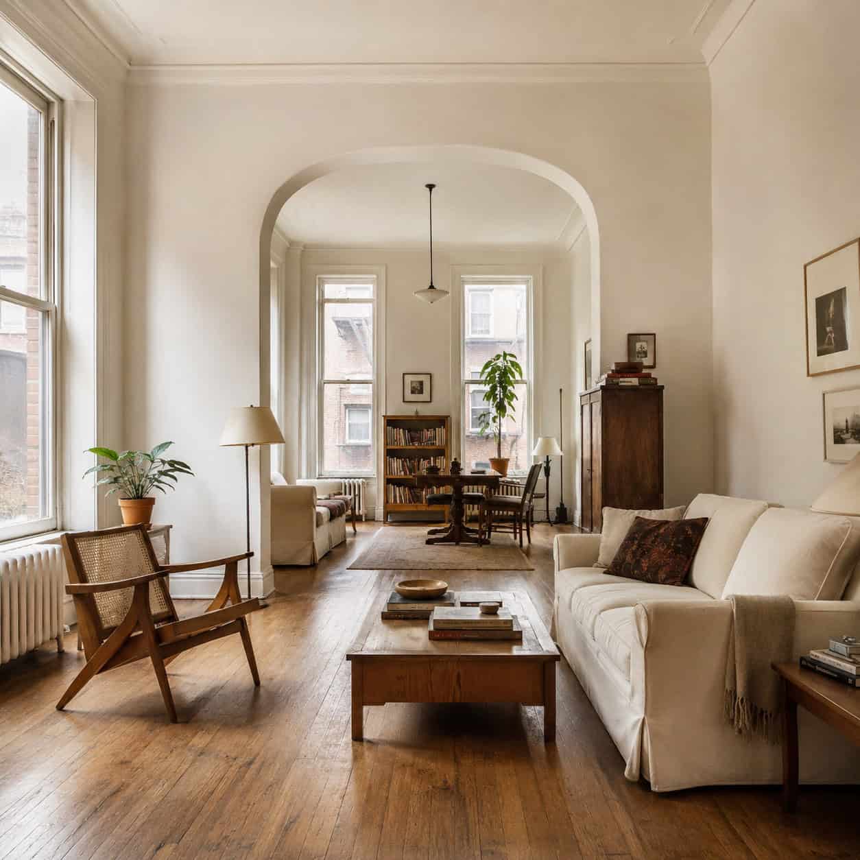 Nine-Foot Ceilings and Coved Plaster Arches